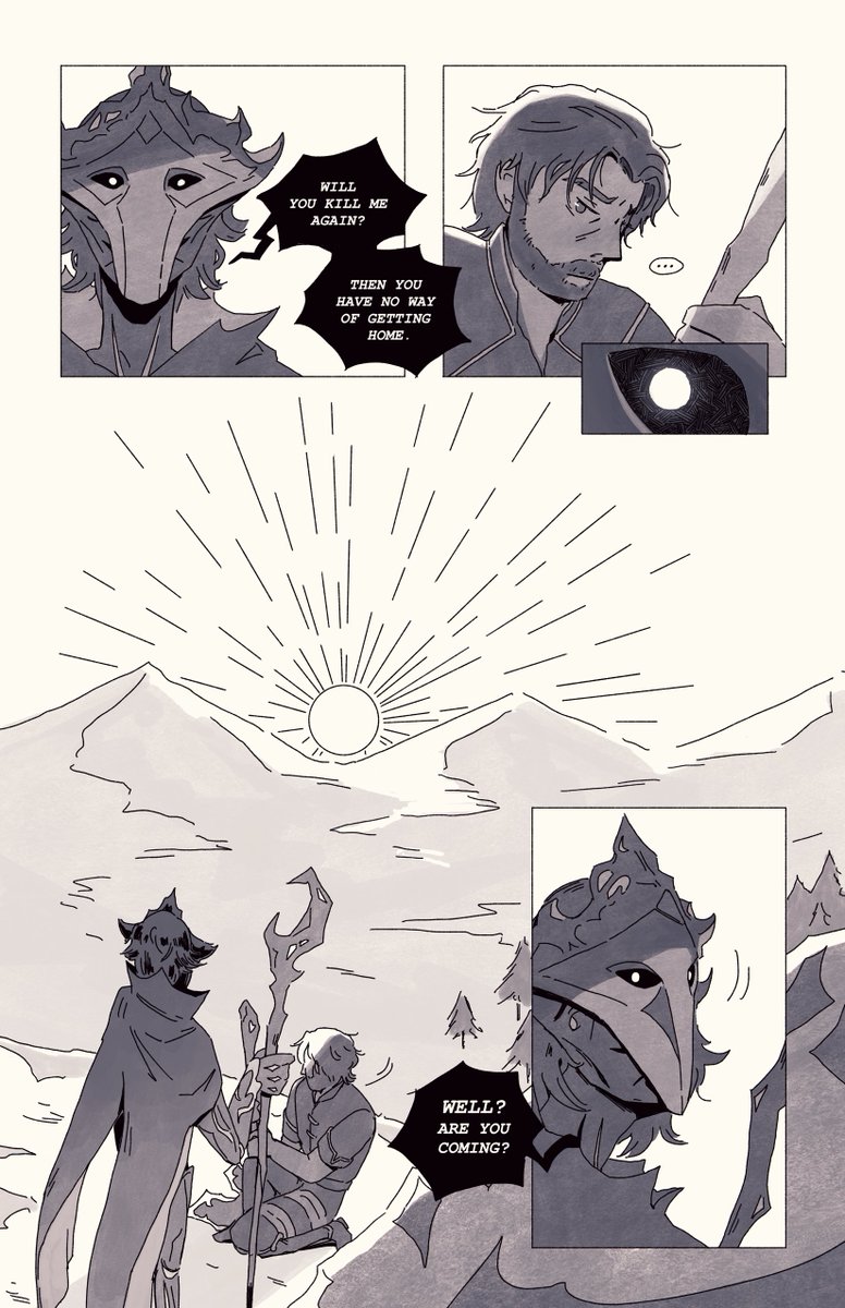 (2/5)
(OK I'm calling it a comic but actually its more like the beginning of a comic and the end of a comic and some sketched out bits for the middle) 