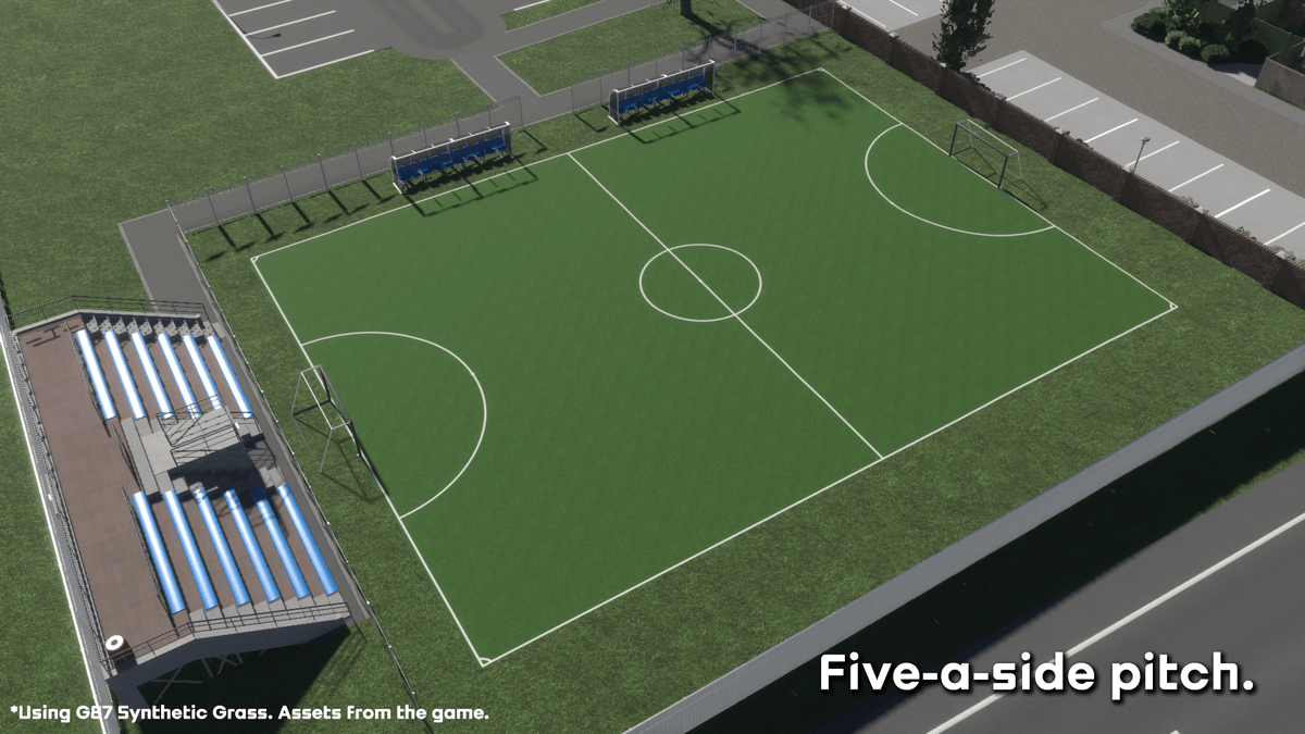 elGendo87's tweet photo. [G87] Small-sided Football Pitches #CitiesSkylines2 #NewMod https://t.co/LGih37fkre https://t.co/ybmZOGfDpm