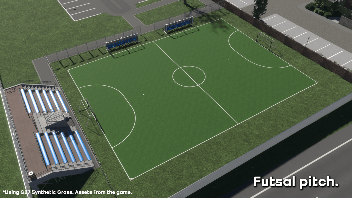 elGendo87's tweet photo. [G87] Small-sided Football Pitches #CitiesSkylines2 #NewMod https://t.co/LGih37fkre https://t.co/ybmZOGfDpm
