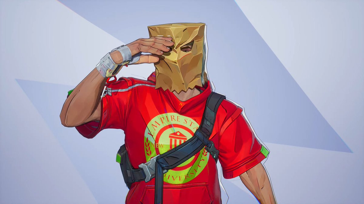 p0gtits's tweet photo. marvel rival spider-man bag skin is literally spaghettiman https://t.co/ICcoOYmJE2
