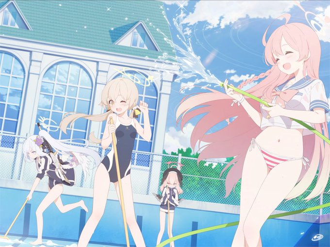 ハナコのフィギュアのレビュー動画見てたらエデン条約のプール掃除の時のハナコがマジで水着ではなく下着で掃除していた事が確定しました。
この度はありがとうございました。 