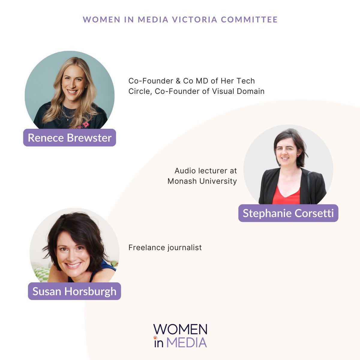 Meet our dynamic Victoria Committee! 🌟
Join the vibrant community shaping the future of media in the Southern States. With exciting events lined up for 2025, stay in the loop by subscribing to our newsletter! 📩 buff.ly/4eHrT9T 

#WomenInMedia #WIMVictoria