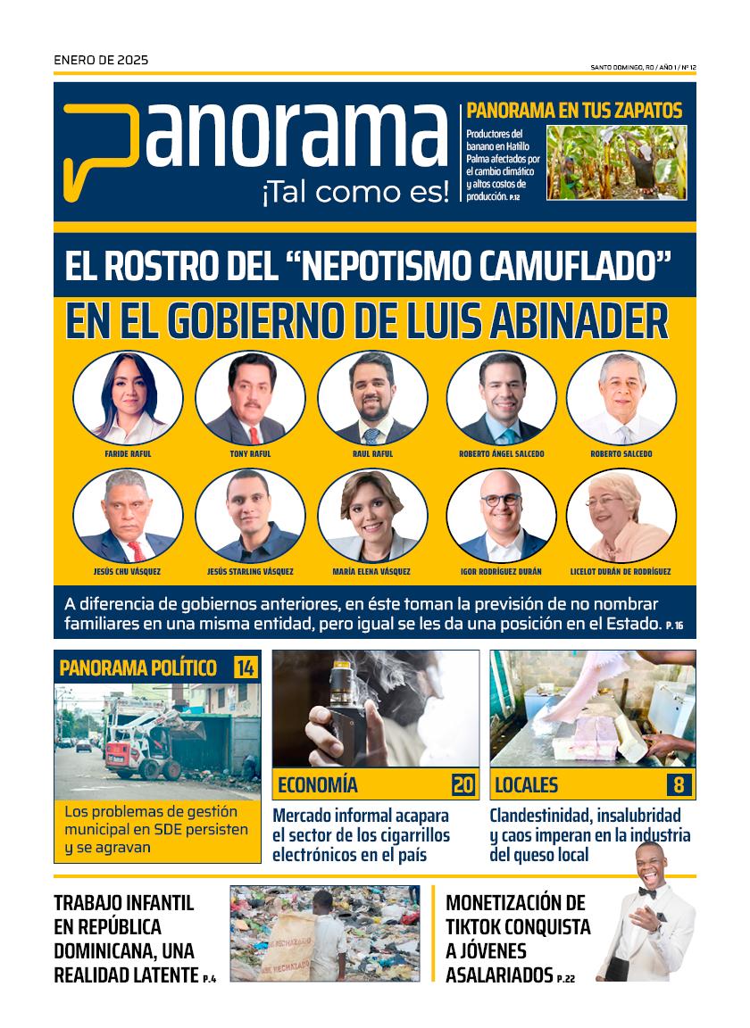 #Panorama_Portada

Edición completa en panorama.com/ei

Un vistazo de nuestra portada para este lunes 13 de enero 2025.

Para ampliar todas estas informaciones visita nuestro portal web panorama.com.do

#Panorama #Portada #Noticias #RD