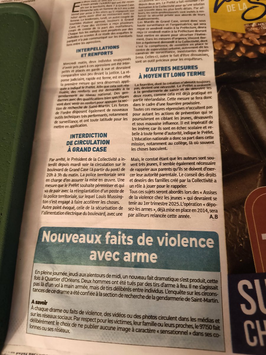 FrenchJeanGuy1's tweet photo. @la1ere @PG_BasseTerre @Faxinfo2 @StimpflingEric @medef @groupesaur Saint Martin SXM FWI
35.000 habitants, 3 mort en 2 jours en pleine saison.

La rue principale de Crand Case sera fermée aux véhicules après 20h.

Seules les dénonciations et fortes récompenses discrètes associees aideront.

Le site du 97150 est accessible
https://t.co/hA4GDe16BO https://t.co/HfmSgtfcm0