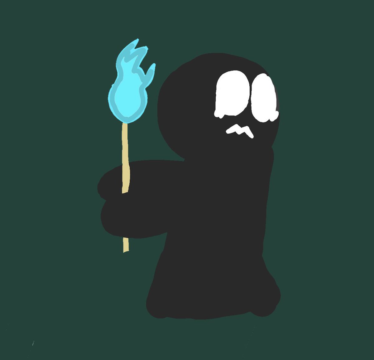 Cheese0Ducks's tweet image. A lil doodle of @ZeroTwoX2 being a wizard in dark souls