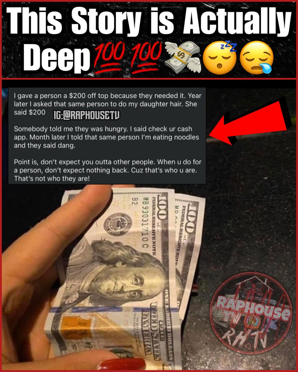 raphousetv2's tweet photo. This is actually deep! 💯👀💸 https://t.co/Zwh61M9lsE