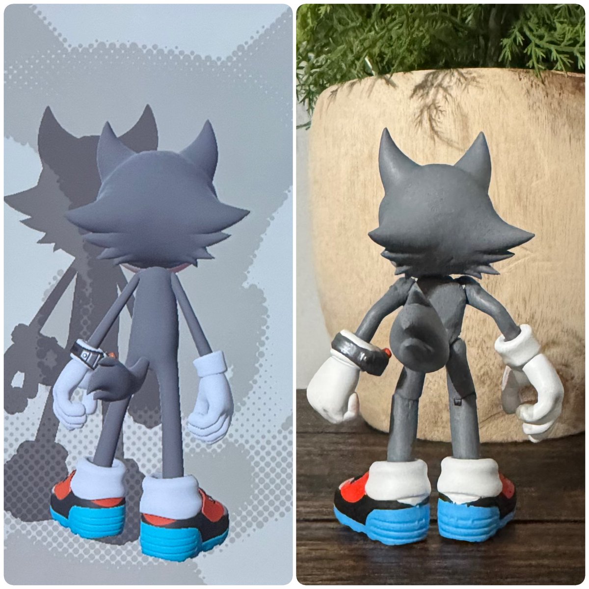 DorksAssemble's tweet photo. Introducing Slash the Wolf!!! My avatar from Sonic Forces is now a real life figure and a part of my Jakks Pacific Sonic figures collection!! 

Thanks again to @TitoTheOG for taking the time to build and paint Slash to make him real!!! #SonicTheHedgehog #jakkspacific https://t.co/5nRkpkLRDk