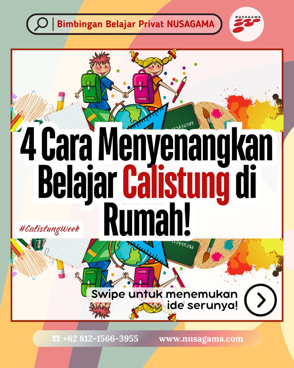 nusagama's tweet photo. Belajar Calistung di rumah ternyata bisa menyenangkan, lho! ✨

#BACKtoSCHOOL #nusagama #nusagamabimbelprivat #nusagamacollege #bimbelprivat #bimbelprivatjogja #lesprivat #lesprivatjogja #lesprivatsd #lesprivatsdjogja #lesprivatsmp #lesprivatsmpjogja #lesprivatsma #LesPrivat https://t.co/vIYzblGLr8