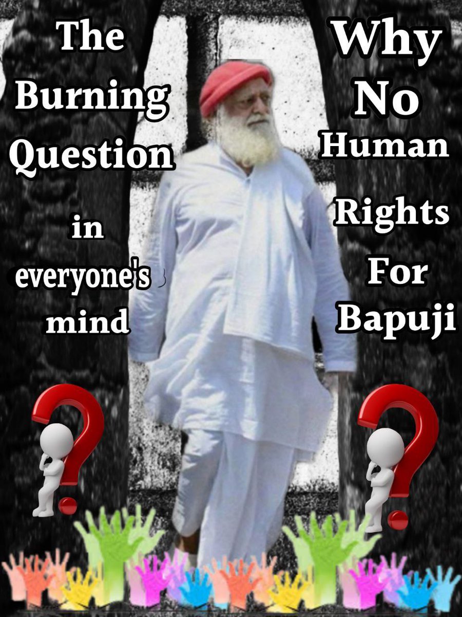 Sant Shri Asharamji Bapu निर्दोष होते हुए भी विगत 11 वर्षों से जेल में सजा काट रहे
#BailOnHealthGrounds पर दी है जनता की मांग है उन्हें निर्दोष रिहा किया जाए बाइज्जत बरी किया जाए सम्मान पूर्वक रिहा किया जाए आखिर क्यों उन्हें इतना सताया जा रहा है एक सनातनी निर्दोष हिंदू संत को..❓