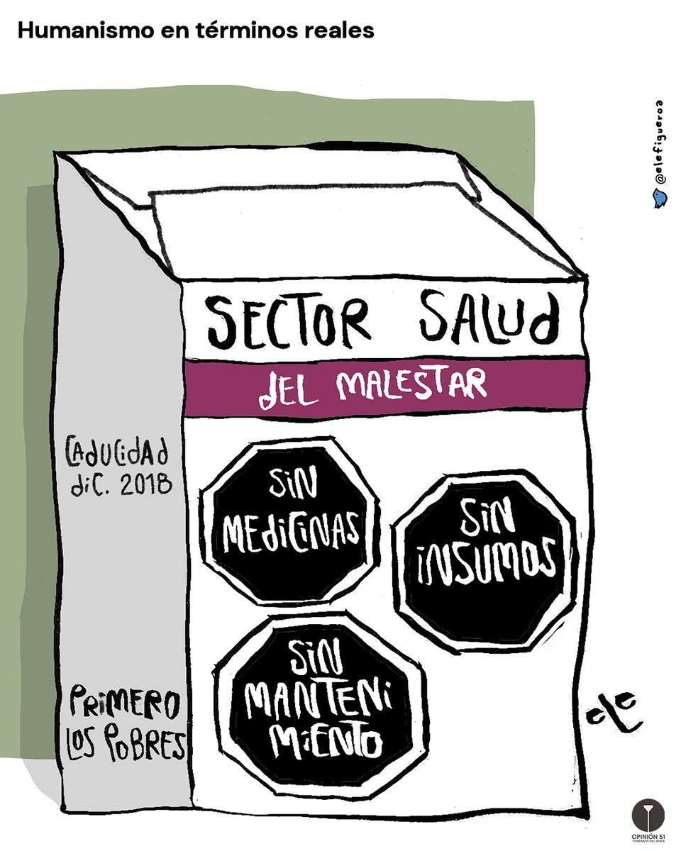 elefigueroa's tweet photo. La gasolina no subió en términos reales, ¿pero saben qué más no subió en términos reales?, la calidad del sistema de salud, es más, bajó...
Humanismo en términos reales, mi cartón del martes 14 de enero en @Opinion_51 https://t.co/BWELwp2PjQ