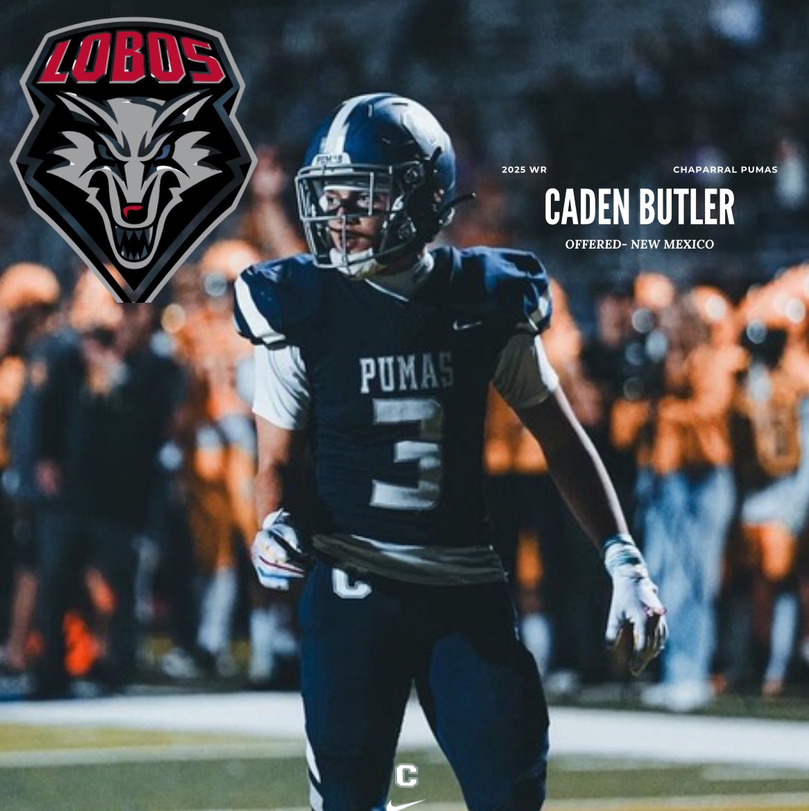 Congrats to Caden Butler on earning an offer tonight from New Mexico! #PumaPRIDE