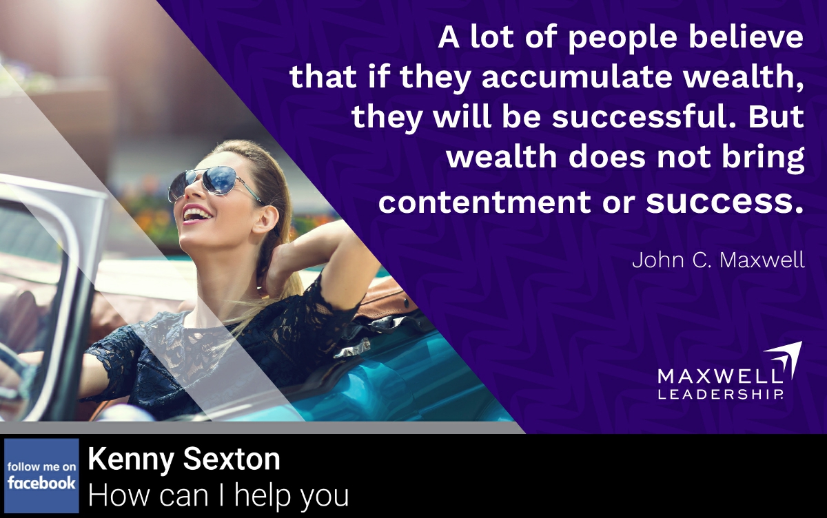 kennysexton's tweet photo. Do you agree that wealth does not bring contentment? https://t.co/NQXtvcfV8T