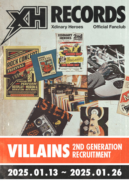 Xdinary Heroes Official Fanclub Villains 2nd Gen Recruitment is
