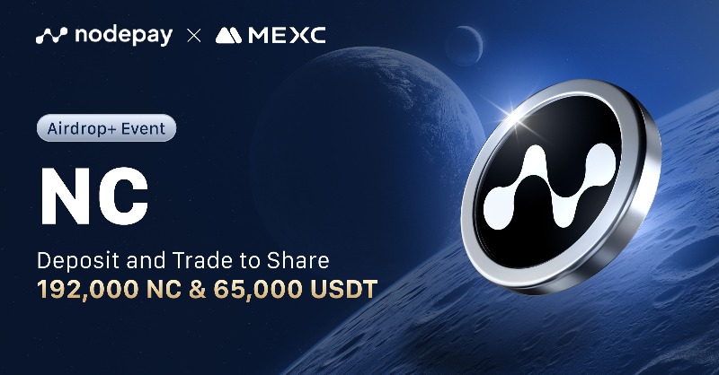 MEXC's tweet photo. 🔥 The  @nodepay_ai /   $NC Token Airdrop Event is in full swing!

👉  Deposit and Trade to Share 192,000 NC &amp; 65,000 USDT ! 

🎁 Spread the word now to win a share of 4,000 NC, ends on 23:59 Jan 19, 2025 (UTC): https://t.co/94XDbnlheD