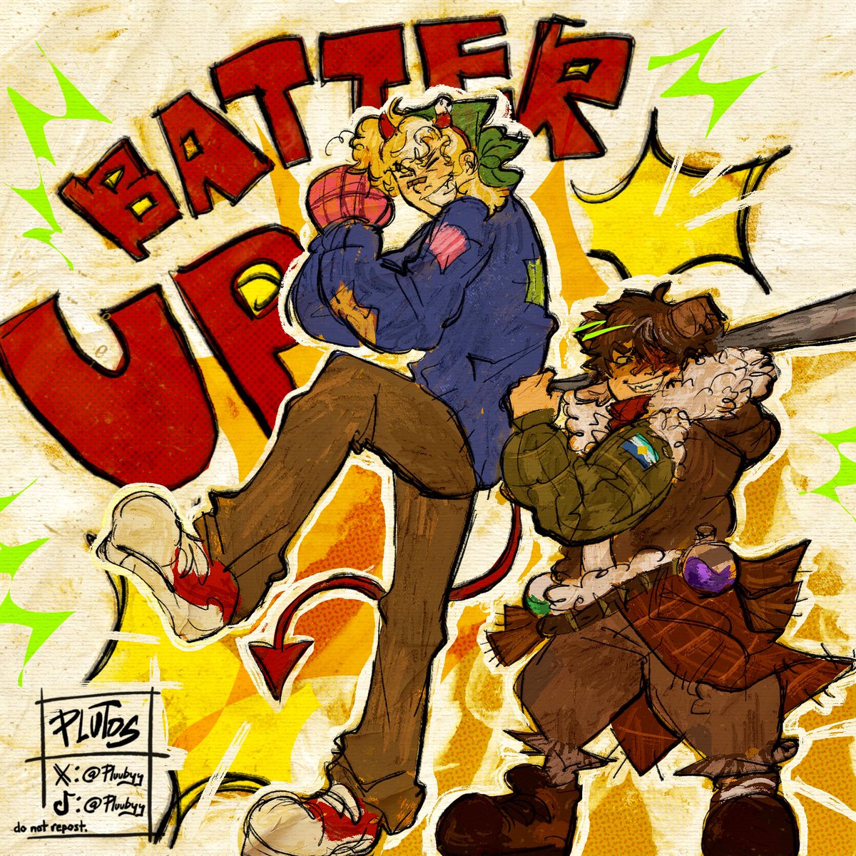 pluubyy's tweet photo. BATTER UP!!!
#tommyinnit #tubbo #dsmpfanart https://t.co/BezlmUMbgf