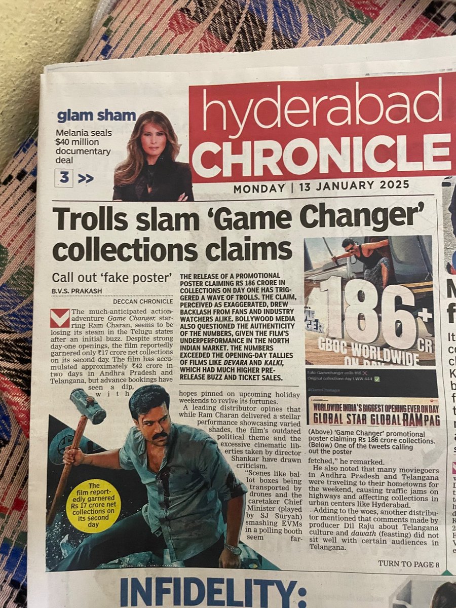 KickTwood's tweet image. Social meda ye kaadu. Main stream media kooda ummutunnaru mana Sai baba @AlwaysRamCharan ni💦💦. #GameChanger