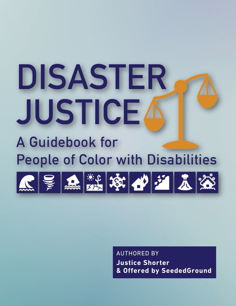 In the wake of the LA fires I want to make aware this incredible resource by Justice Shorter: Disaster Justice: A Guidebook for People of Color with Disabilities, with excerpts written by many incredible disabled people of color, including our wonderful Tinu.