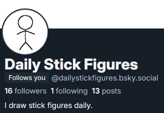 DlyStickFigures's tweet photo. Reposting all the stick figures made in 2023! (Maybe making some new ones, too? Who knows!) https://t.co/OqjOw2phNl