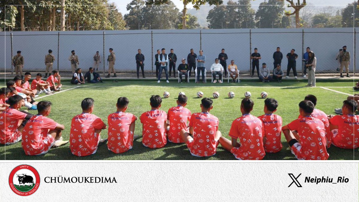 Visited Chümoukedima
Football Stadium; one of the venues for Nagaland Super League. Interacted with footballers training for the League. Looking forward to Nagaland's 1st professional league under <a href="/NagalandOlympic/">Nagaland Olympic Association</a>, <a href="/NagalandNFA/">Nagaland Football Association (NFA)</a>, &amp; supported by <a href="/IndianFootball/">Indian Football</a>. Best wishes to all.