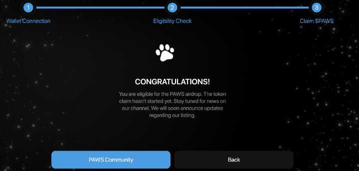 #PAWS  đã thông báo #Airdrops cho người dùng, anh em nào cày thì vào chenk đi ạ. Tết này lại có bánh chưng nhân thịt rồi ạ.  Dự kiến sẽ list all sàn trong đó có 
<a href="/binance/">Binance</a>