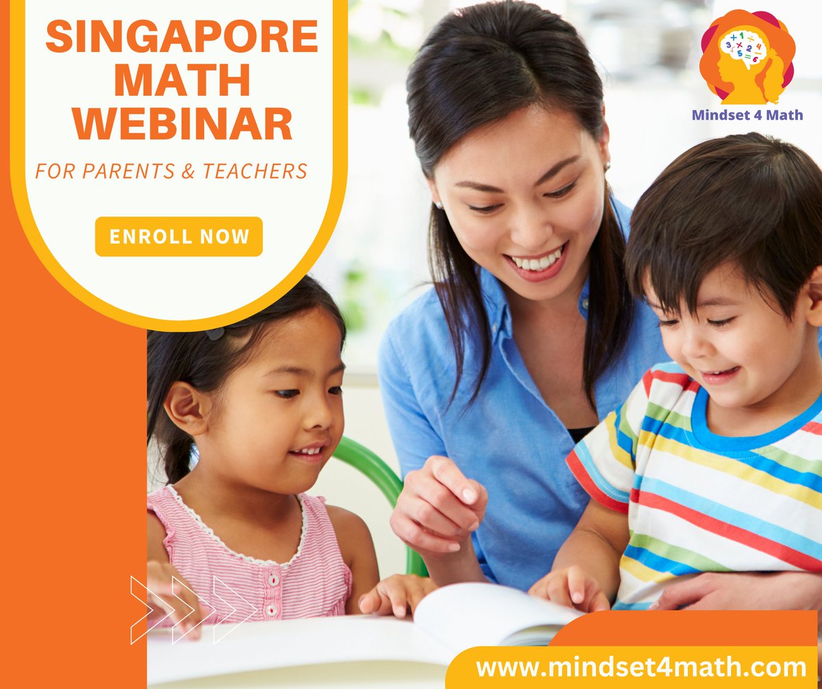 Mindset4math's tweet image. Enroll in our Singapore Math on-demand webinars for parents and teachers:
How to Teach Children Singapore Math
Bar Model Method Training
To know more, click the link below:
mindset4math.com/on-demand-webi…
#singaporemath
#Mindset4math
#Barmodelmethod
#barmodellingwebinar