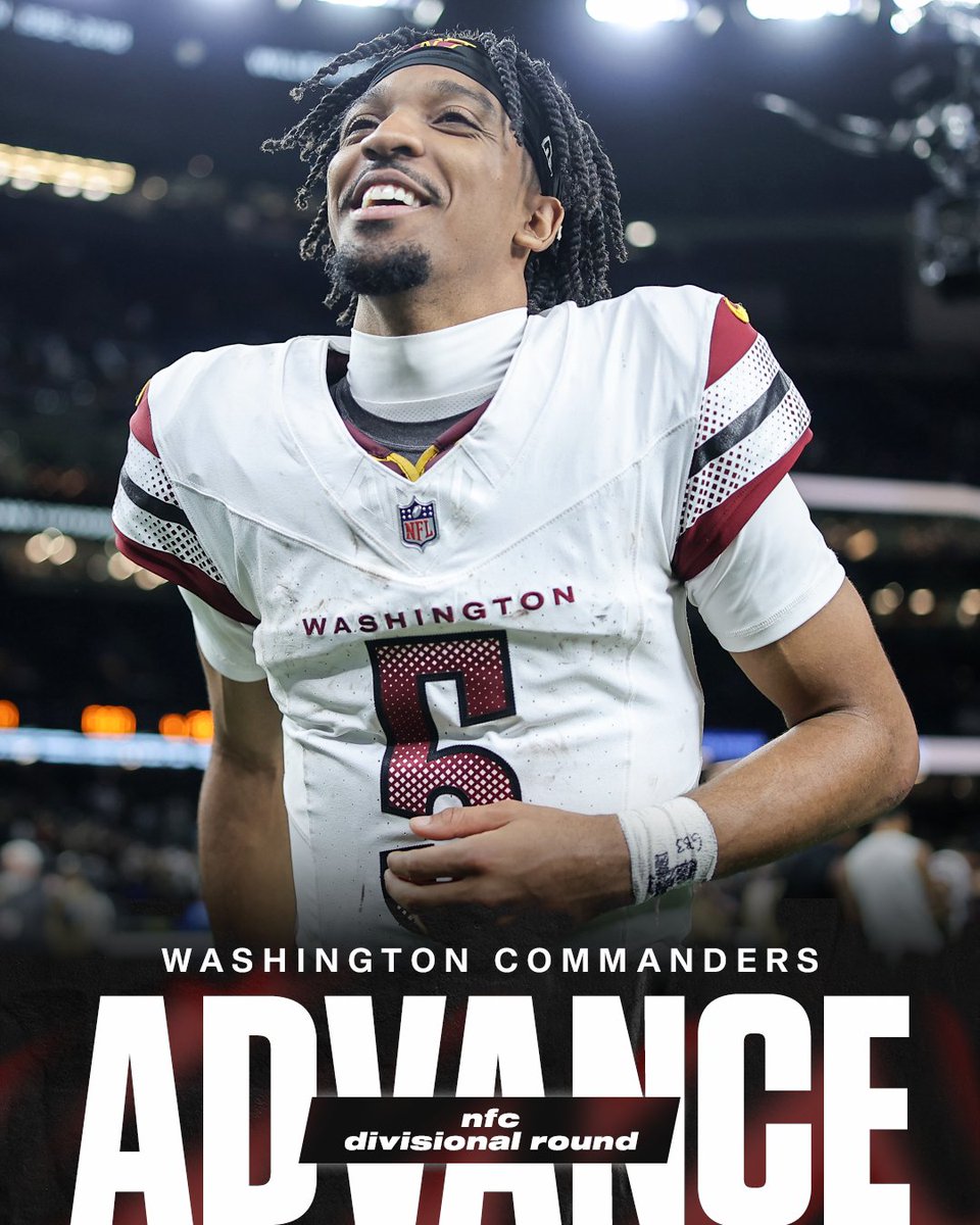 THE COMMANDERS ARE MOVING ON TO THE DIVISIONAL ROUND 😤