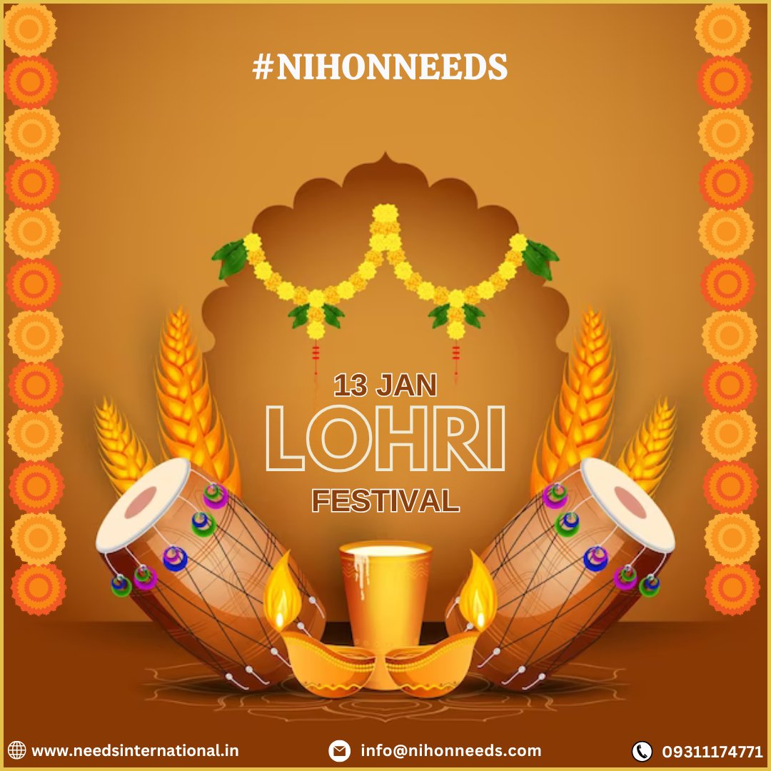 NihonNeeds's tweet photo. "Let this Lohri bring joy to your heart, prosperity to your home, and success to your career." Happy Lohri to all !!   #lohri #lohricelebration #lohrifestival #lohrispecial🔥 #trend #post #viralpost #HappyLohri #NationalYouthDay #HappyPongal #MahaKumbh2025 #mohanyadav #IPL2025 https://t.co/fFOC8pTnjH