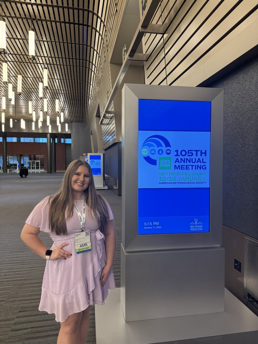 HannahFinkWX's tweet photo. This weekend I attended my first American meteorological Society Student Conference. It was so much fun spending time and learning with my friends through in New Orleans and I cannot wait to use and apply all I’ve learned!
#ams2025 #amsstudent2025 #amsstudentconference https://t.co/IPR9F6YKR4