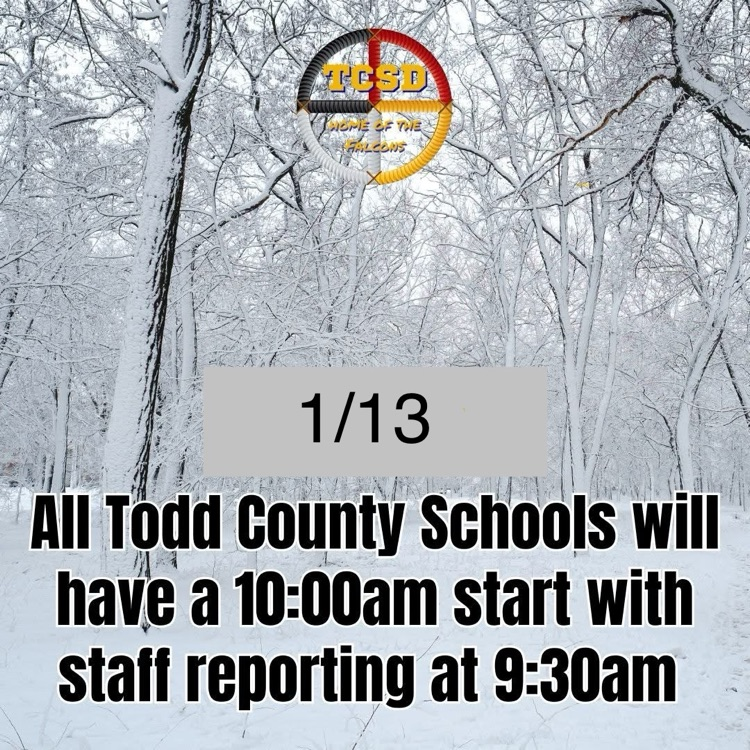 TCSDK12's tweet photo. 🚨 Important Announcement 🚨
Due to extreme cold temperatures, school will start at 10:00 AM tomorrow. Staff should report at 9:30 AM.

Please dress warmly and stay safe! ❄️ https://t.co/uzPlKFOfuw