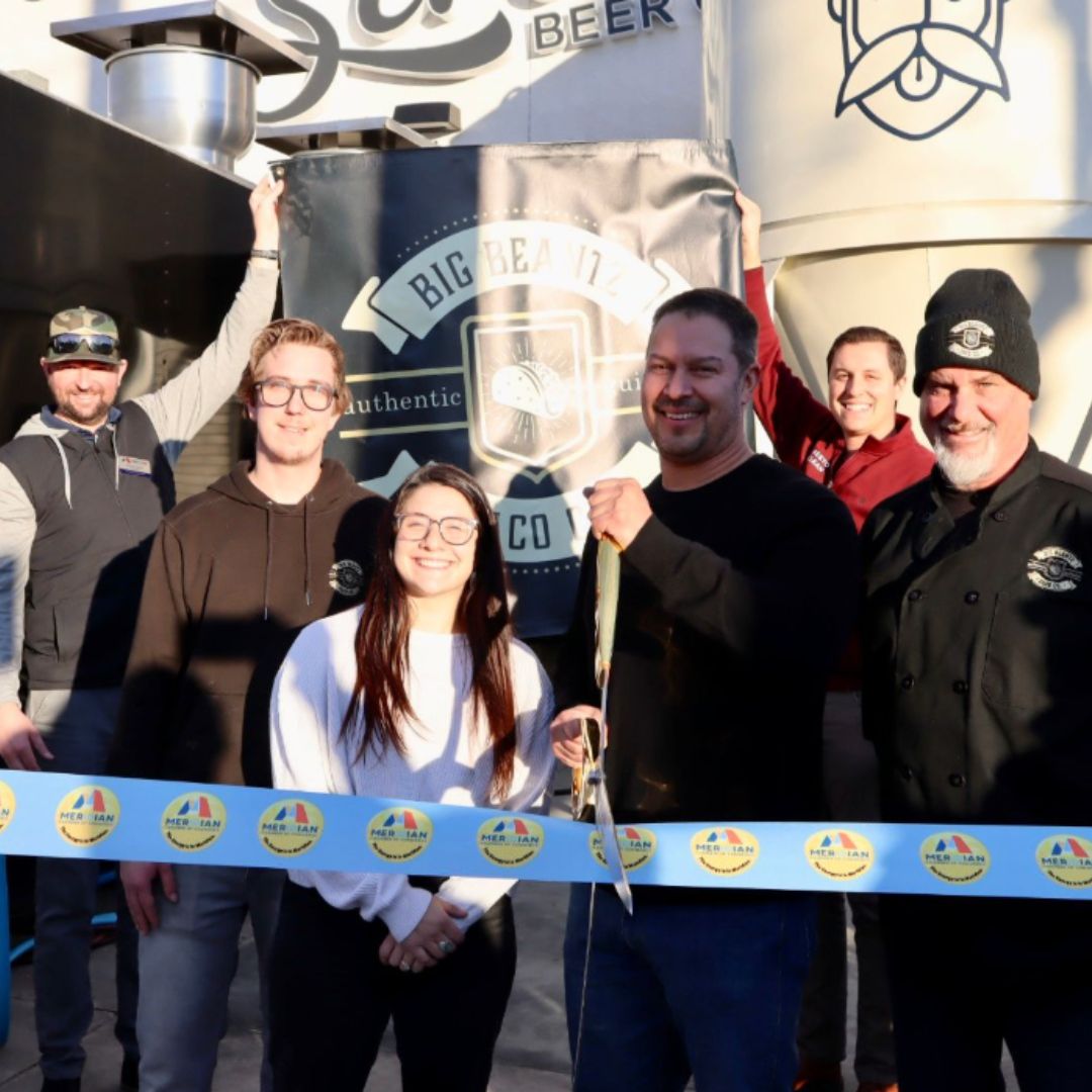coreyrecla's tweet photo. A huge congratulations to Loose Screw Beer Co. - Downtown Brewery Taproom and @big_beantz_tacos on your grand opening and ribbon cutting!  Welcome to the Meridian Chamber of Commerce!

#BigBeantzTacoCo #DowntownMeridian #Loosescrew #MeridianIdaho #SupportLocal https://t.co/FzmXrUmLHW
