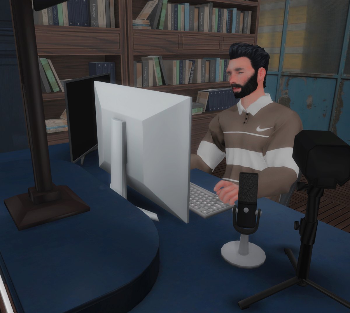 My favorite Sim now has a boyfriend, who is an adult content creator. He works as his cameraman and editor!😅