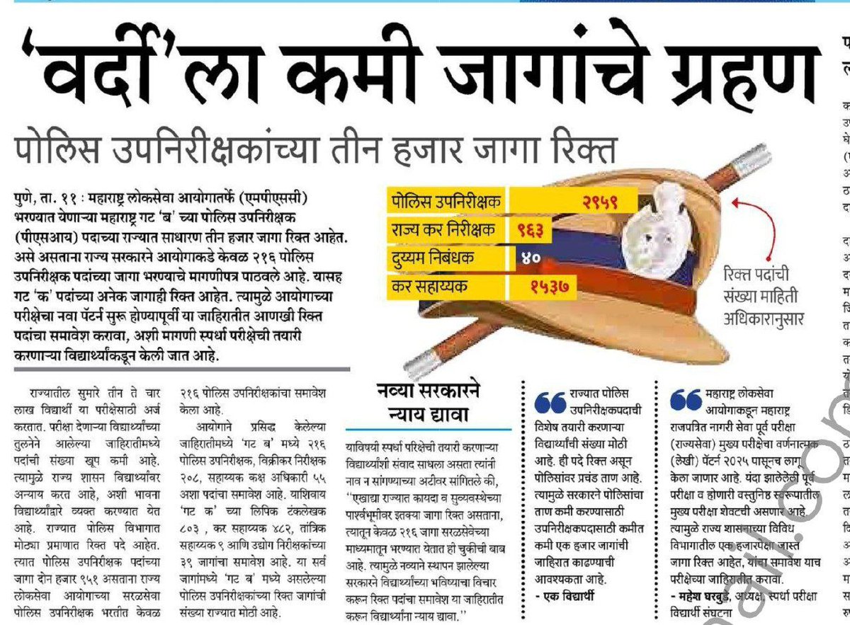 AjayBalegave's tweet photo. @mpsc_office @CMOMaharashtra https://t.co/1pIYlmYyuh