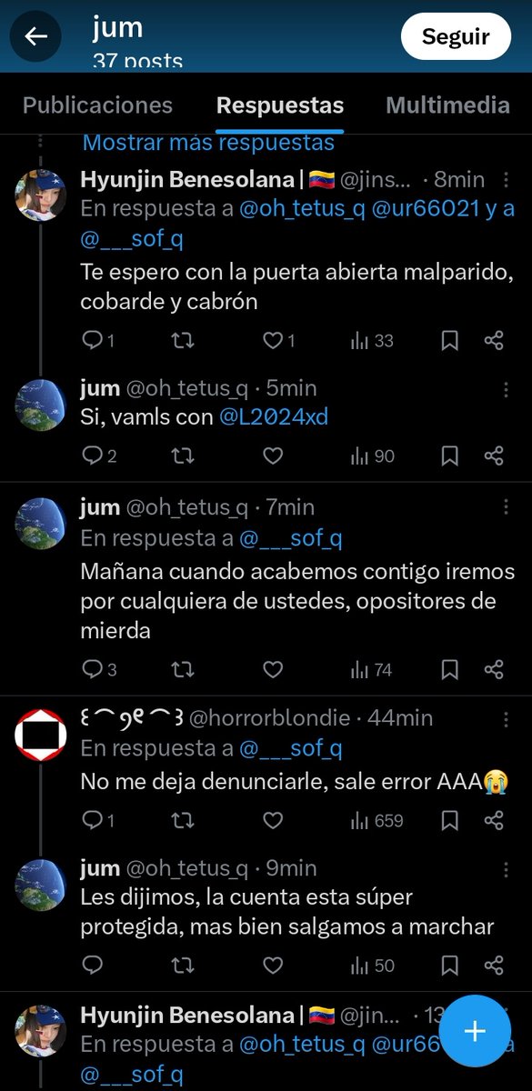 Mrvtt_'s tweet photo. El maldito de @oh_tetus_q  está atentando y amenzando contra jóvenes y opositores VENEZOLANOS intentando amedrentar contra ellos doxeandoles sus nombres y ubicaciones para colaborar en la operación de secuestro chavista "tun tun", el individuo NO es venezolano ya que en post... https://t.co/RhlgYhKXaa