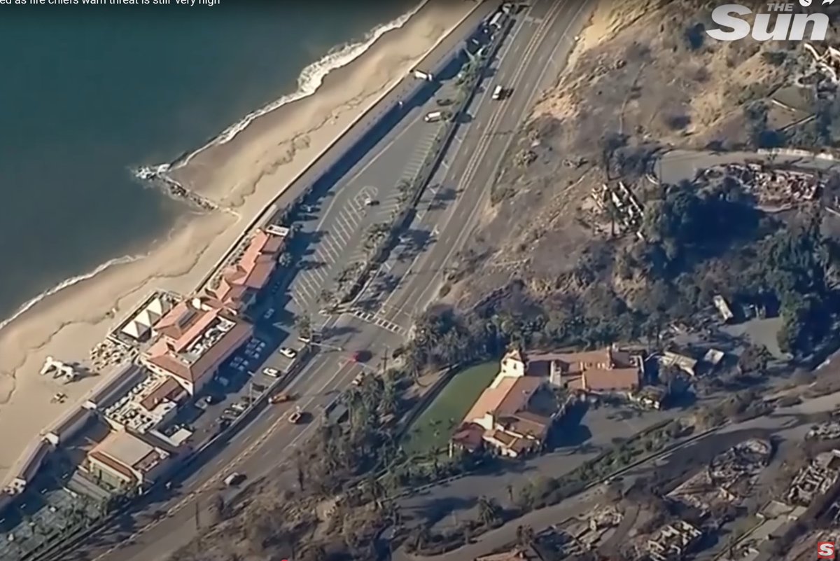 BuckleyVid's tweet photo. I just saw Bel Air Bay Club in a fly over video released today by The Sun. It's so very bittersweet. I'm glad to see it has survived the fires but also very heartbroken that so many others lost their homes and businesses. Bel Air Bay Club is the diamond in the rough. https://t.co/QnGGh8Voby