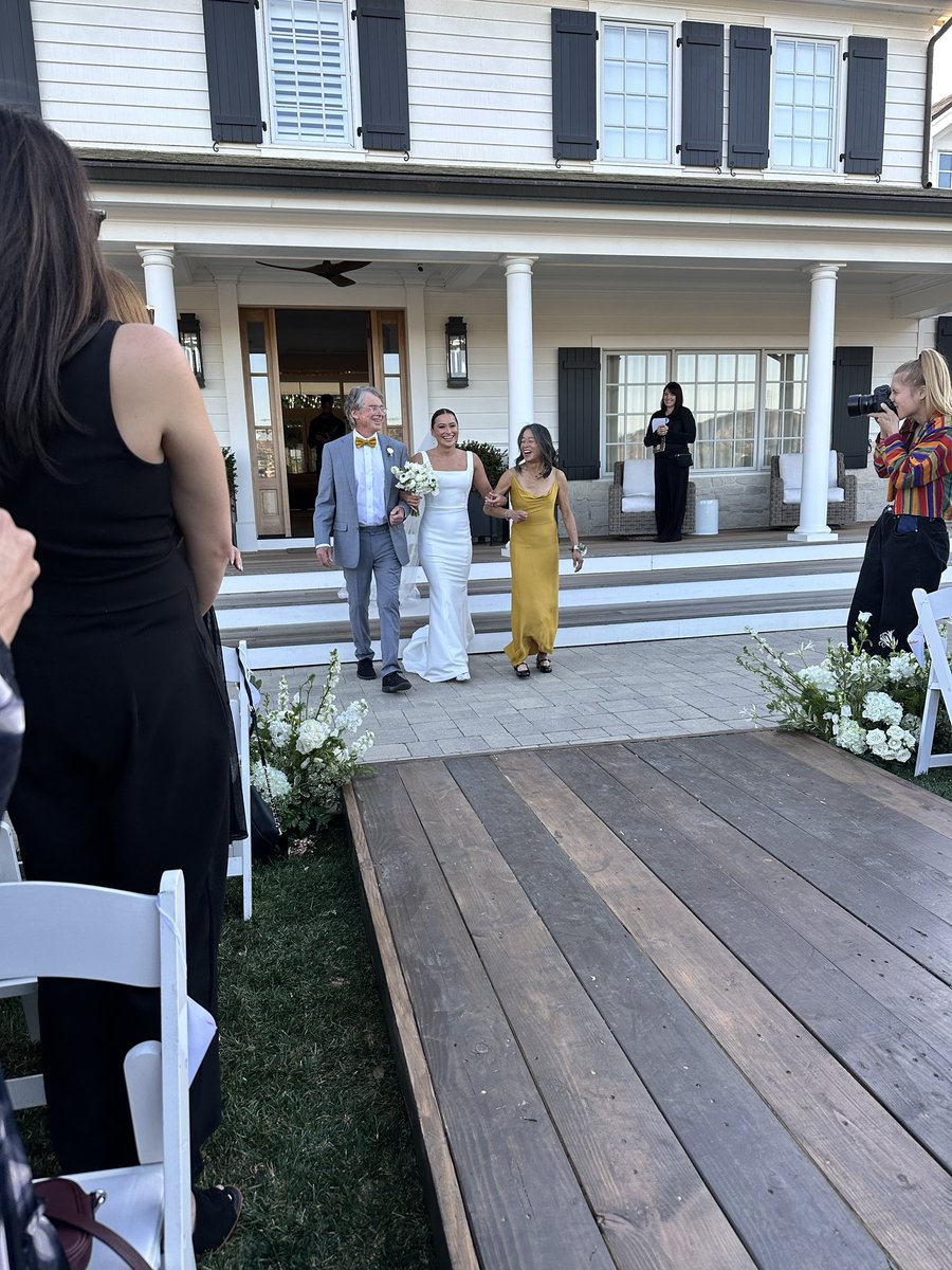 I’ve never felt love like this. We didn’t know if it would just be us at the wedding (and would’ve totally understood) but family, friends, neighbors and teammates showed up for us and each other. We hugged, cried, danced and laughed. My parents are incredible ❤️
