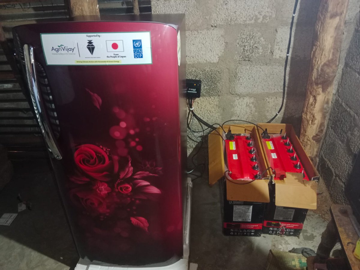 AgrivijayT's tweet image. Empowering #fish &amp;amp; #perishables farmers in #Tribal regions of #Tamilnadu for @UNDP_India @JapanGov
with Bharatiya Vikas Trust installing customized #Solar #Offgrid Refrigerators/Freezers mitigating #postharvestlosses for 50 farmers in coastal villages Farmer Name - Miss Usha