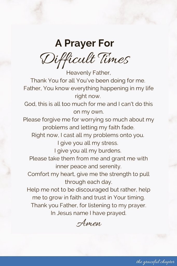 Saint Adaugoijele ✝️ (@justadaugoijele) on Twitter photo A Prayer in Difficult Times A Prayer in Difficult Times