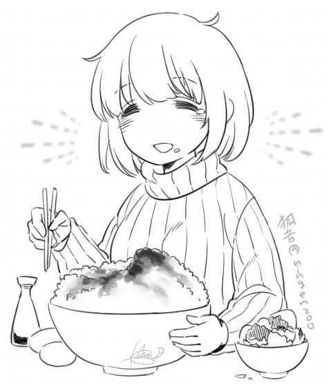 でももちづきさんは冷凍保管する用に残さないだろうし、こんなカワイイサイズだけ食べることもなさそうだよなあ、と描きながら思いました。 