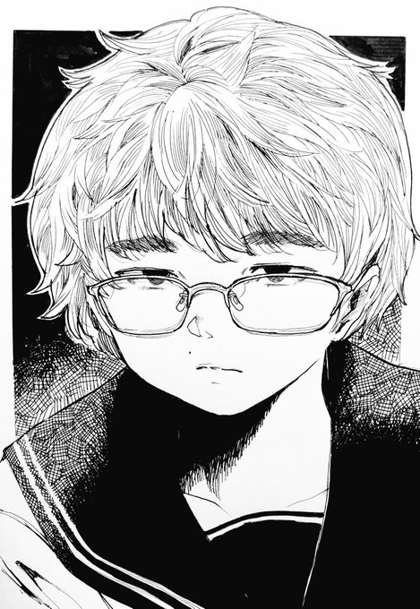 #三連休はフォロワーが増えるらしいめがねをかきます 