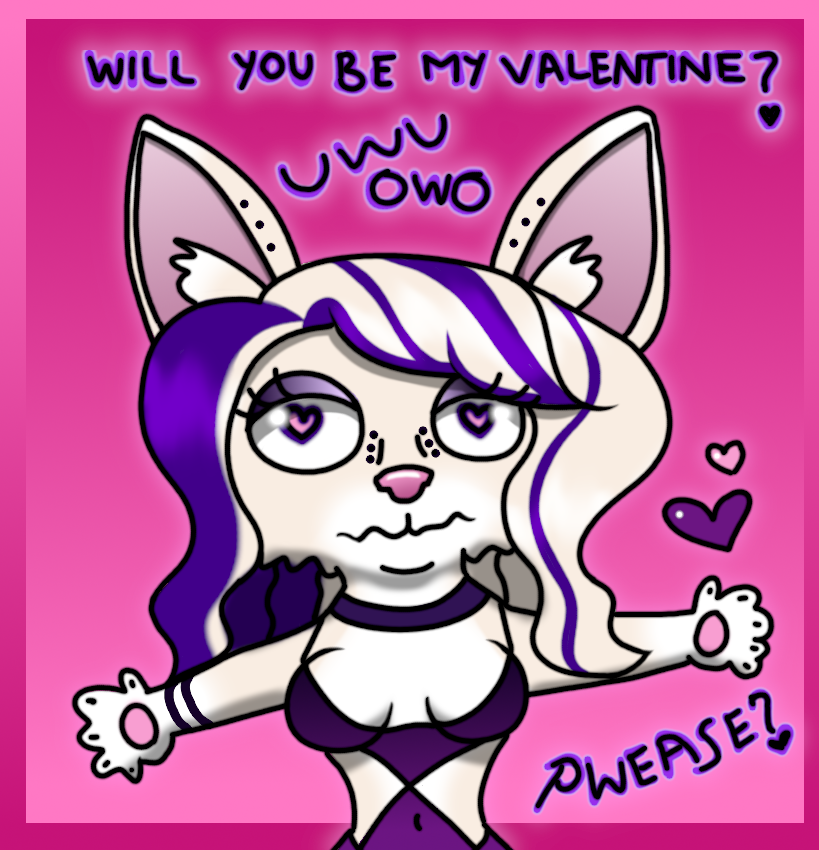 BoubiesVR's tweet photo. SO... I made a thing... I mean how can anyone say no? my scuff... I mean beautiful YCH Valentine's £5 any interest? XD (any species/gender/hair) #proartist https://t.co/Z4kvHzFb8h