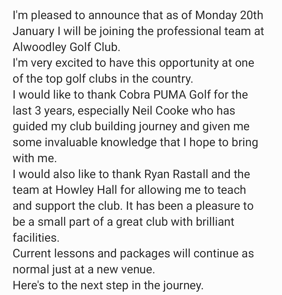 #excited <a href="/RRastall/">Ryan Rastall</a> <a href="/HowleyGC/">Howley Hall GC</a> <a href="/cobragolfuk/">COBRA Golf UK</a>