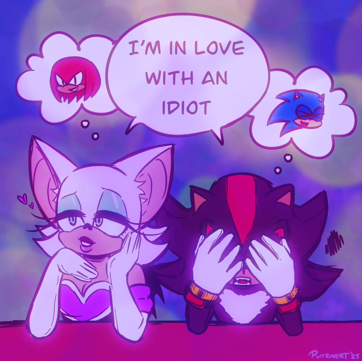 idiots in love 💕 

#knuxouge #sonadow