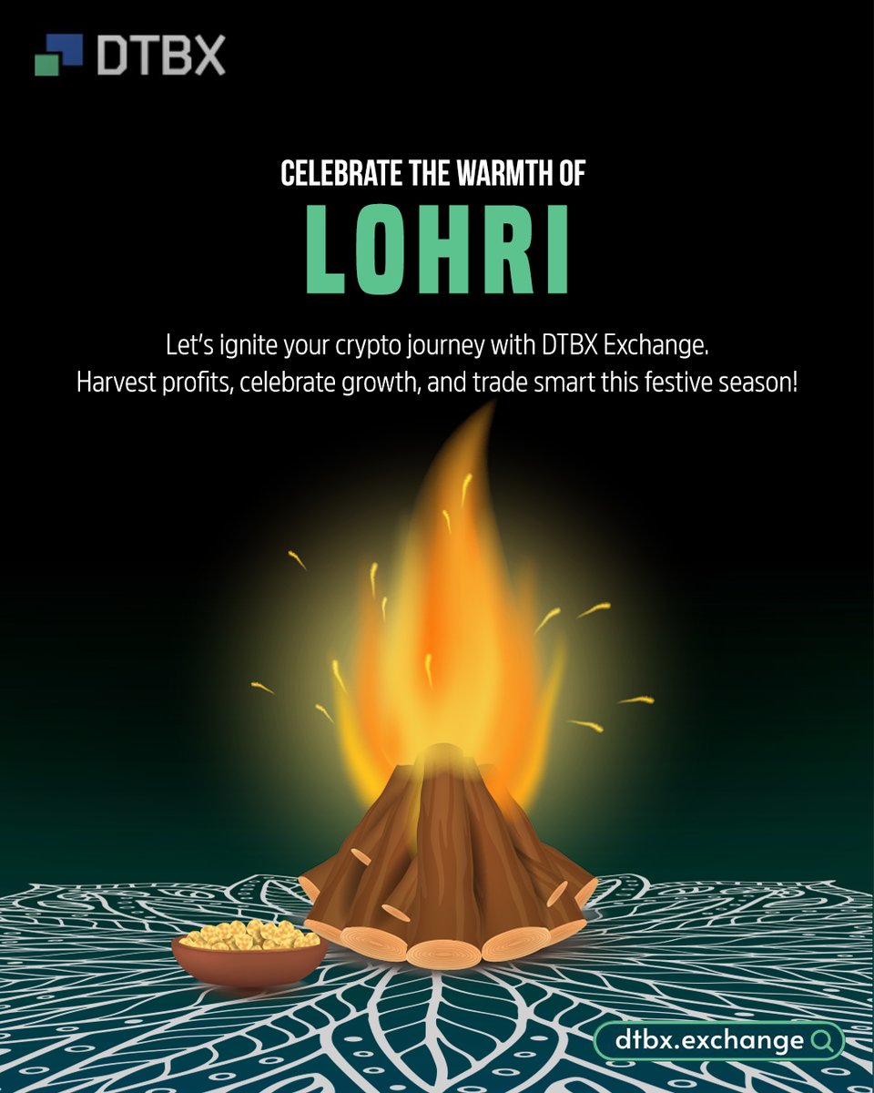 Dotbloxblochain's tweet photo. 🔥🌾 Celebrate the warmth of Lohri with DTBX Exchange! Ignite your crypto journey, harvest profits, and celebrate growth. Trade smart this festive season! 🚀💰 

#DTBXLohri #CryptoFestivities #HarvestProfits #WarmthOfLohri #CryptoJourney #TradeSmart #FinancialFreedom https://t.co/0m4mnX26i9
