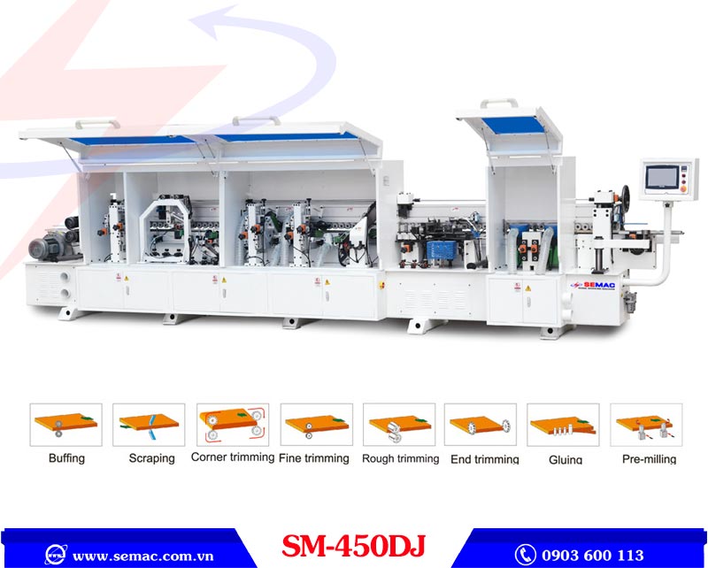 MaySemac's tweet image. MÁY DÁN CẠNH 8 CHỨC NĂNG GỖ CÔNG NGHIỆP – SM 450DJ
Một trong những ưu việt nổi bật của máy là sở hữu khả năng tự động cắt sát 2 đầu đuôi ván chính xác và không bị dư thiếu.
semac.com.vn/may-dan-canh-8…
Hotline: 0903 600 113
#semac #maydancanh #maydancanhtudong