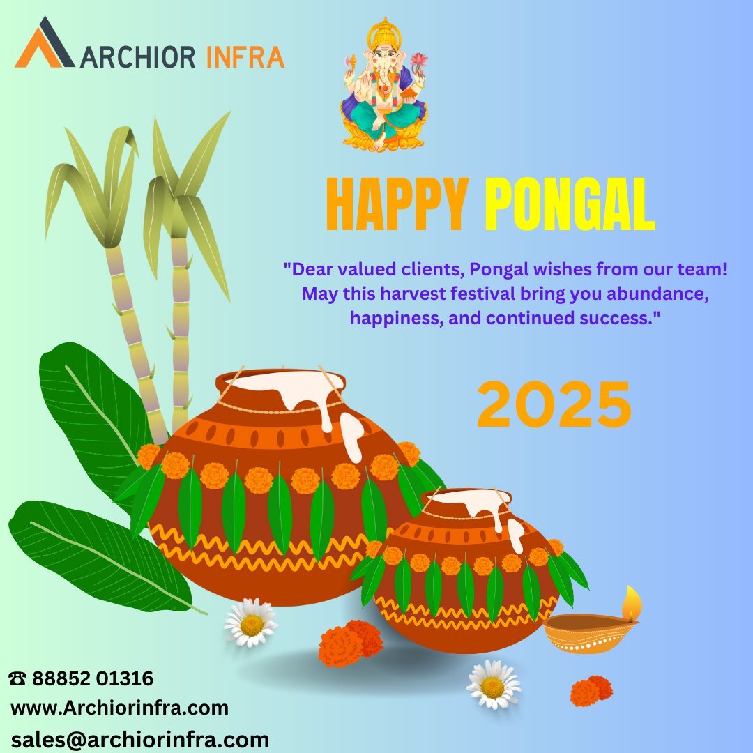 Archiorinfra's tweet photo. Happy Pongal✨

#construccion 
#Interiors 
#Hyderabad 
#Bangalore 
#Visakhapatnam https://t.co/XgyviUZ8Ju