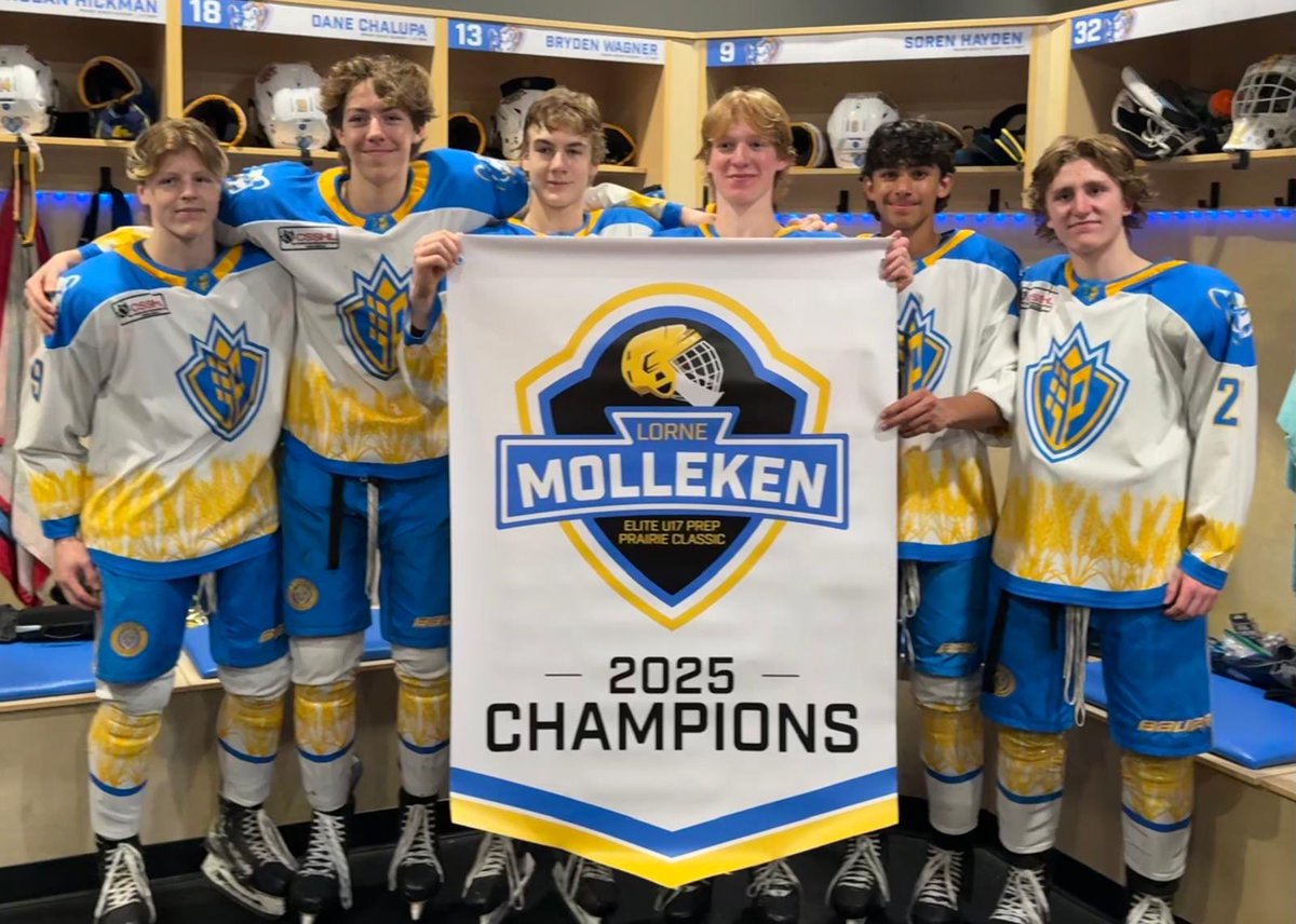 prairie_hockey's tweet photo. 🏆 Congrats to our U17 team who won the Lorne Molleken Elite U17 Prep Prairie Classic  🙌 They secured the win with just 0.4 seconds left in the second overtime against Southside Athletic Club U17AAA in a fantastic final. 🏒🔥 

Great job to all teams who came out!! 
Thanks for a great weekend of hockey.