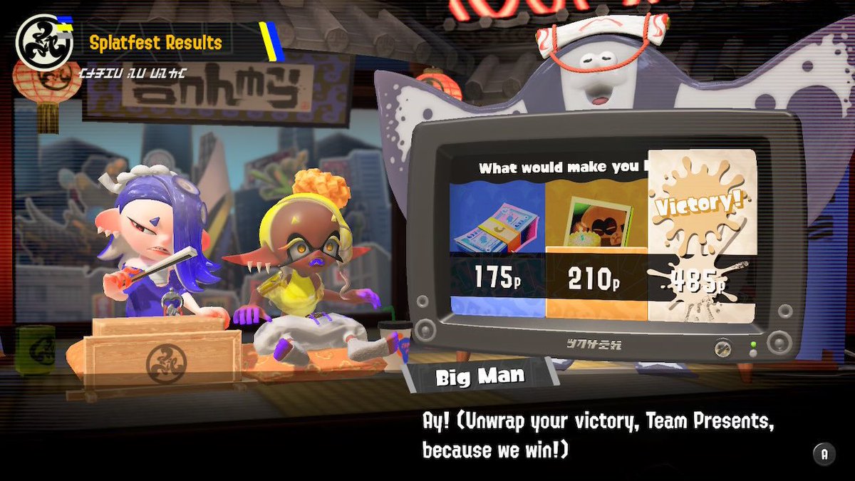 zachthegamer624's tweet photo. Letโs go! We won, #TeamPresents! This is awesome! This #SplatFest was a lot of fun, and I am glad that I participated! This is also my 2nd Splatfest win! GGโs everyone! You all did a great job out there! ๐๐๐ #Splatoon3 #TeamMoney #TeamExperience #FrostyFest #NintendoSwitch https://t.co/9ueVCMPbGN