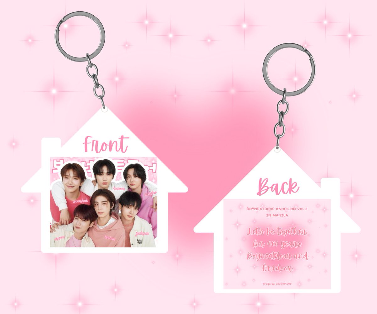 𓉞BOYNEXTDOOR in Manila𓉞
۶•ৎ FAN SUPPORT ۶•ৎ
^᪲᪲᪲BOYNEXTDOOR 400 YEARS KEYCHAIN.^᪲᪲᪲
𐙚 mbf, like, &amp; rt. ( <a href="/p__oki3/">౨ৎpookielody,꩜.ᐟ</a> &amp; <a href="/hyann_13/">Hyann_13</a> )
𐙚 strictly 1:1.
𐙚 limited quantity.
𐙚 approach us nicely, ty!
𐙚 location TBA.
#BOYNEXTDOOR #KNOCK_ON_Vol_1 #KNOCK_ON_Vol_1_IN_MANILA