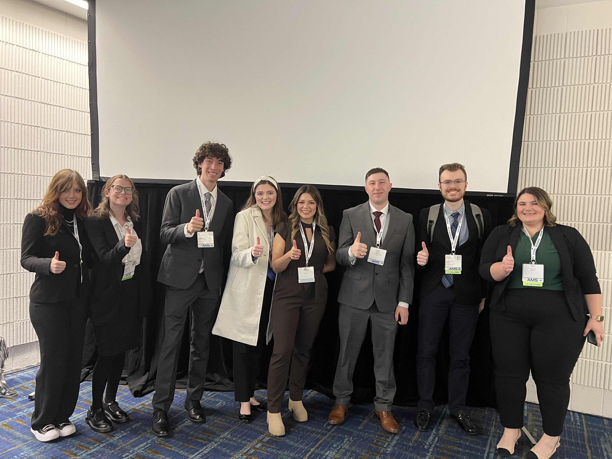 #AMSStudent2025 was a blast! Between poster presentations, networking opportunities, and even a panel about the Twisters movie production, we have made memories and connections that will last a lifetime. Thank you <a href="/ametsoc/">American Meteorological Society</a> for such an amazing program!
