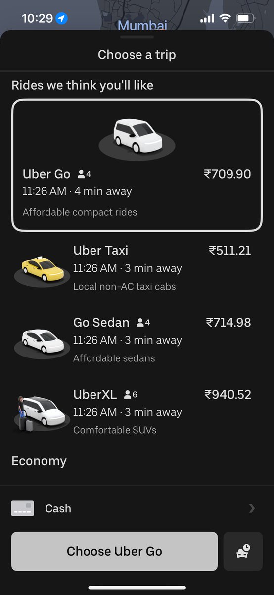 baieemaanus's tweet photo. Same timing different phones and different accounts! Wahh @Uber_India @Uber 

How pathetic. 

Kali pili taxi is the best! https://t.co/rKwnyRPhSN